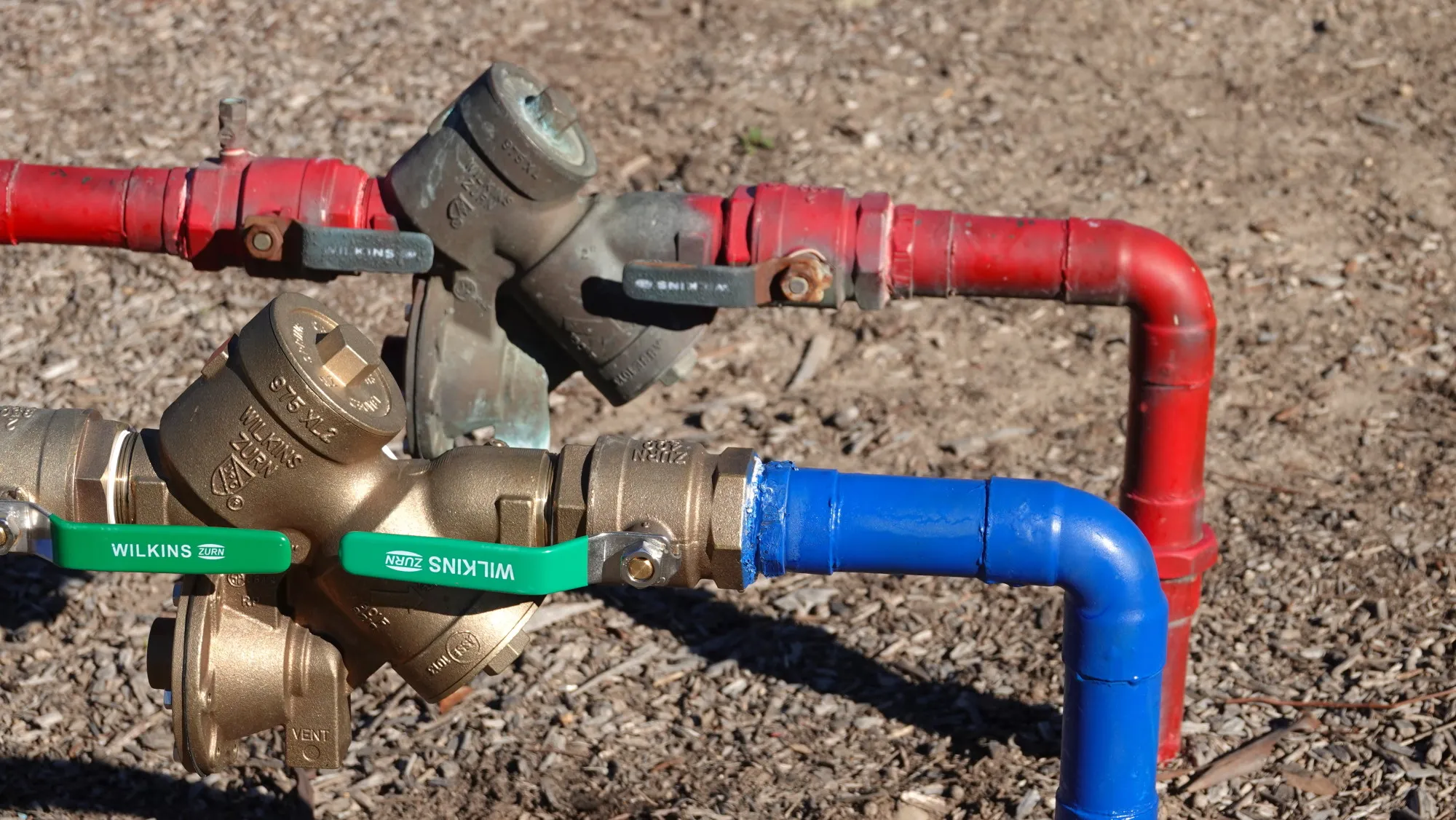 Backflow prevention device installation