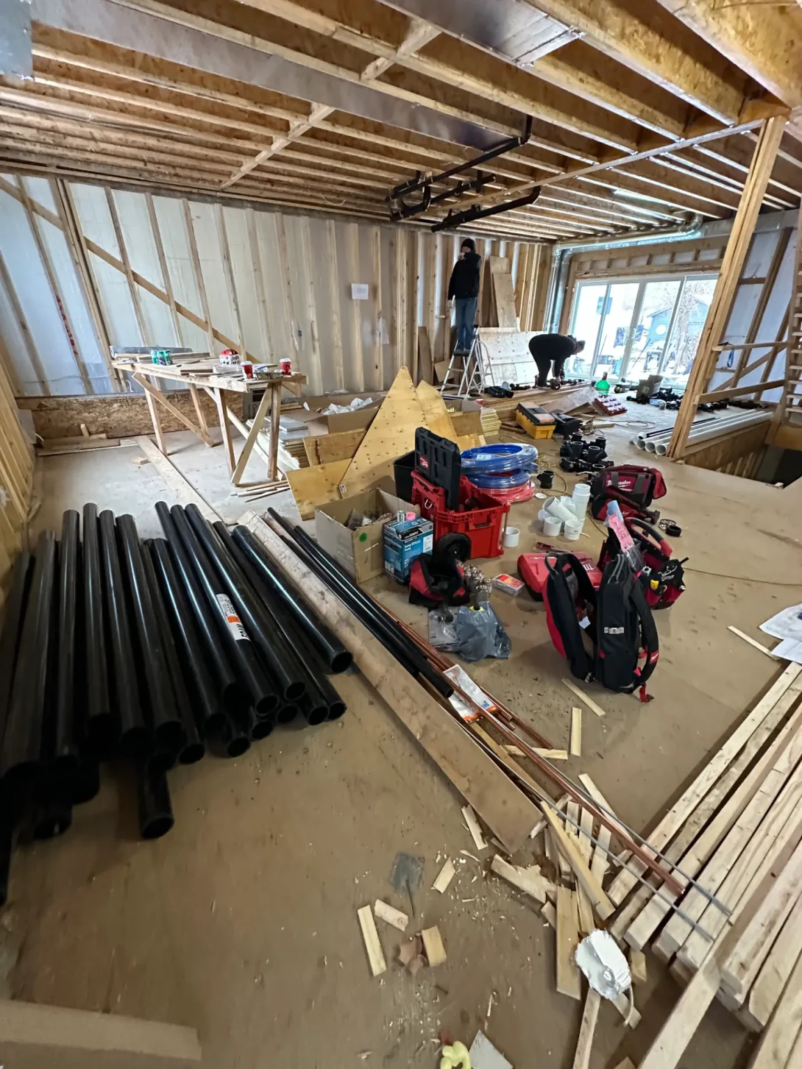 Insulated water pipes in a Barrie home ready for winter